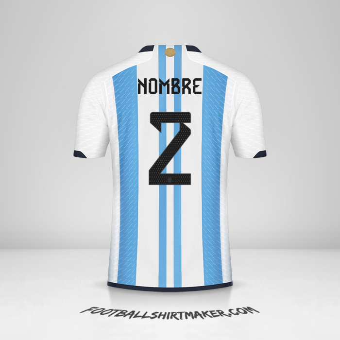Jersey Argentina 2022 -  nombre - 2
