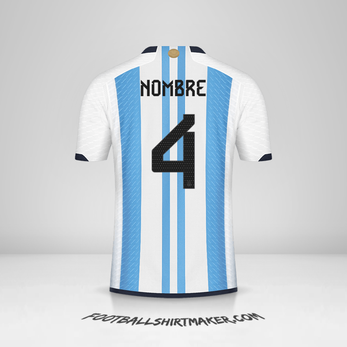 Jersey Argentina 2022 -  nombre - 4