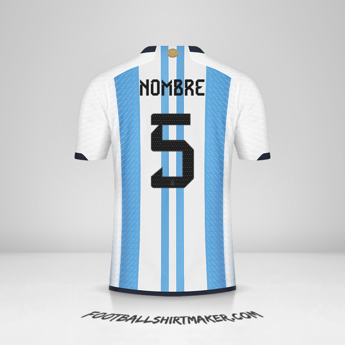 Jersey Argentina 2022 -  nombre - 5