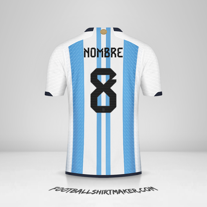 Jersey Argentina 2022 -  nombre - 8