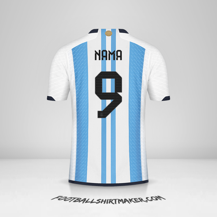 Jersey Argentina 2022 -  nama - 9