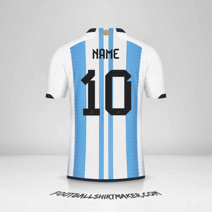 Shirt Argentina 2022 -  name - 10