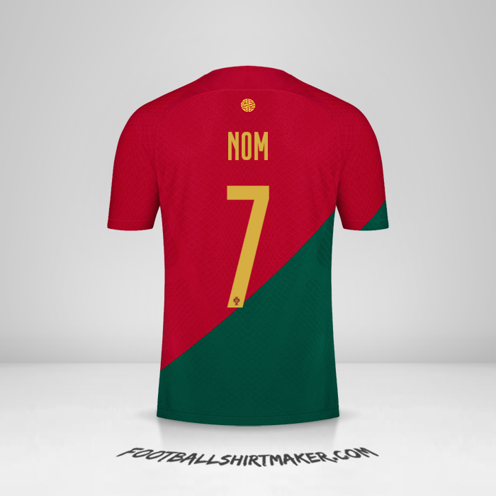 Maillot Portugal 2022 -  nom - 7