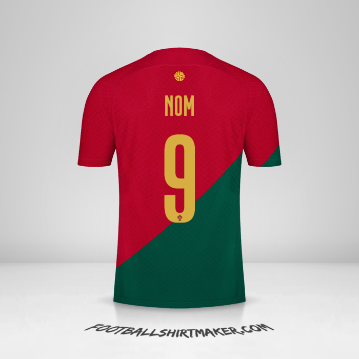 Maillot Portugal 2022 -  nom - 9