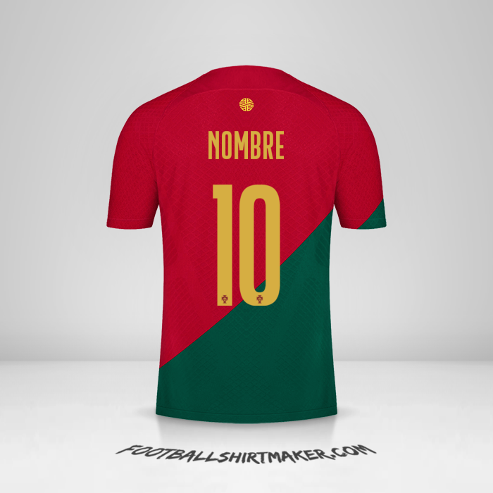 Camiseta Portugal 2022 -  nombre - 10