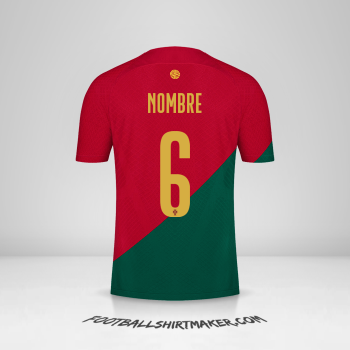 Jersey Portugal 2022 -  nombre - 6