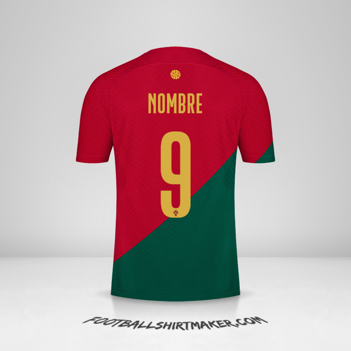 Jersey Portugal 2022 -  nombre - 9