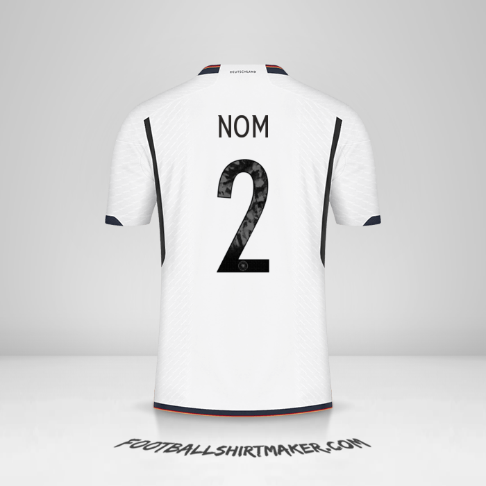 Maillot Allemagne 2022 -  nom - 2