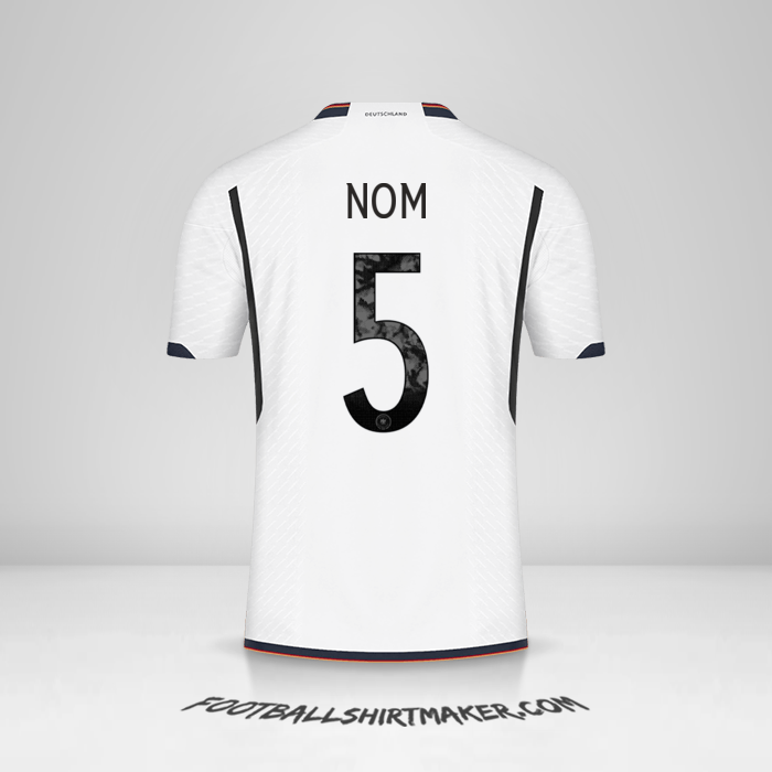 Maillot Allemagne 2022 -  nom - 5