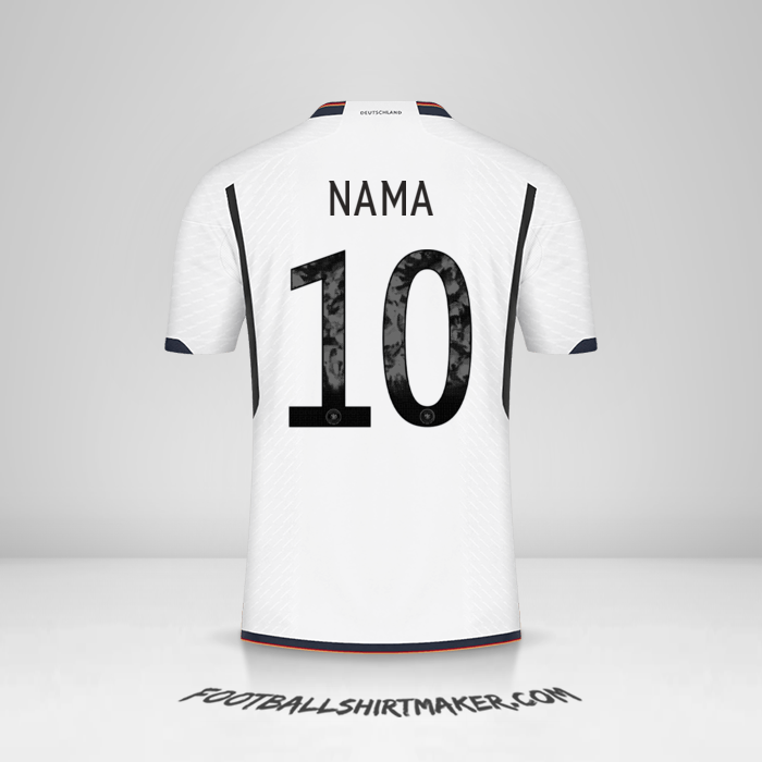Jersey Jerman 2022 -  nama - 10