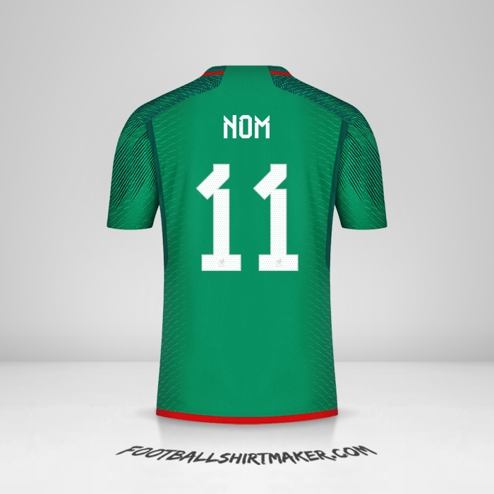 Maillot Mexique 2022 -  nom - 11