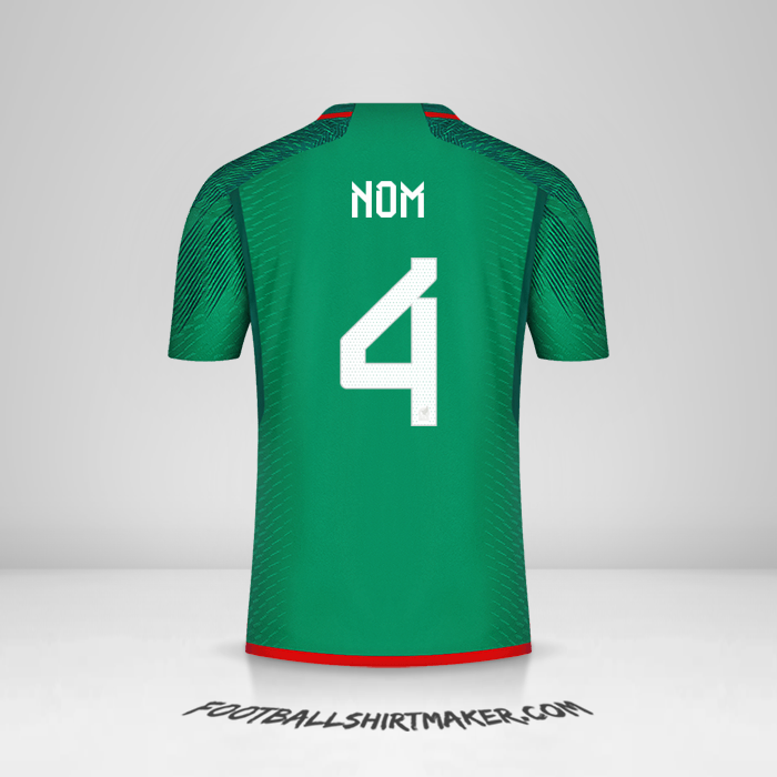 Maillot Mexique 2022 -  nom - 4