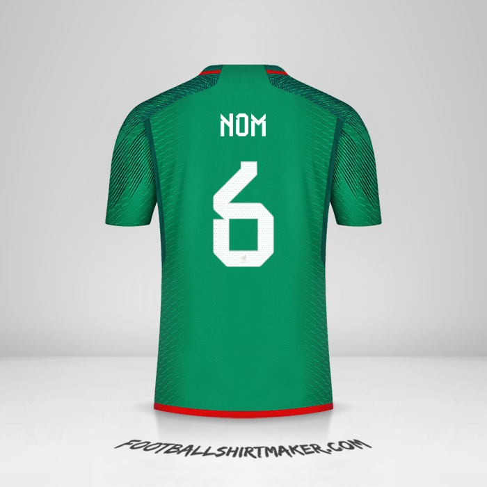 Maillot Mexique 2022 -  nom - 6