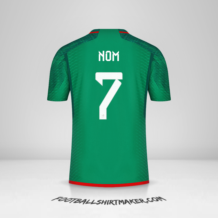 Maillot Mexique 2022 -  nom - 7