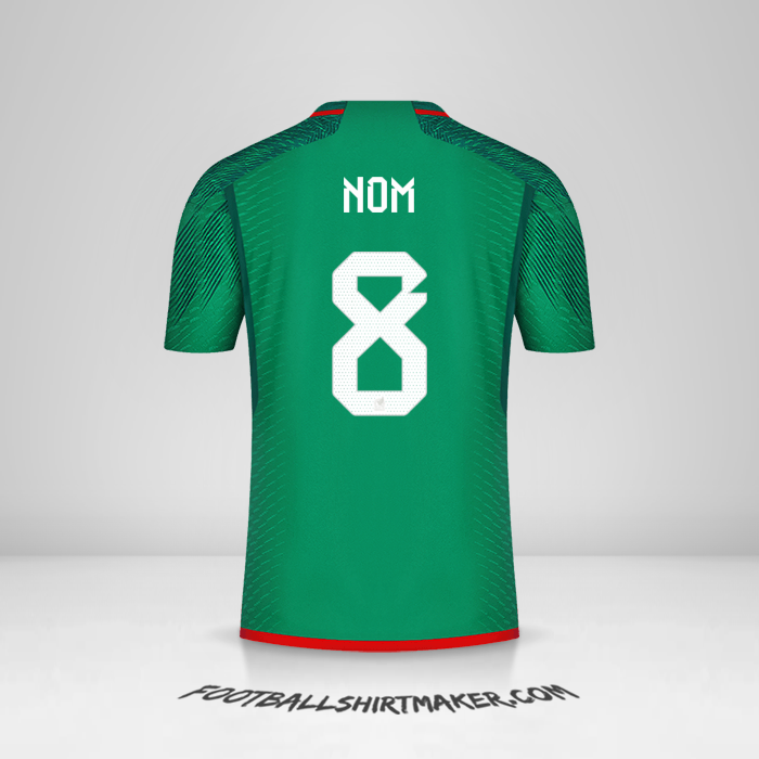 Maillot Mexique 2022 -  nom - 8