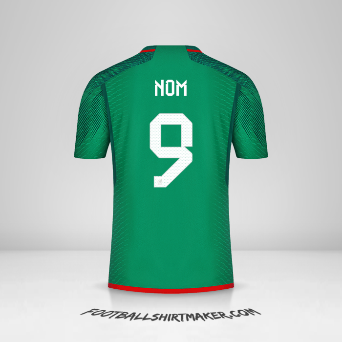 Maillot Mexique 2022 -  nom - 9