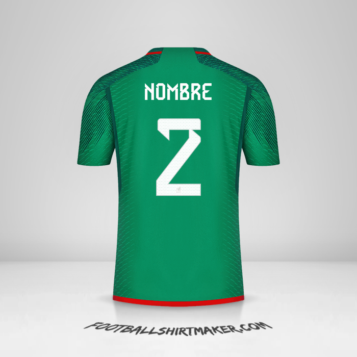 Jersey Mexico 2022 -  nombre - 2