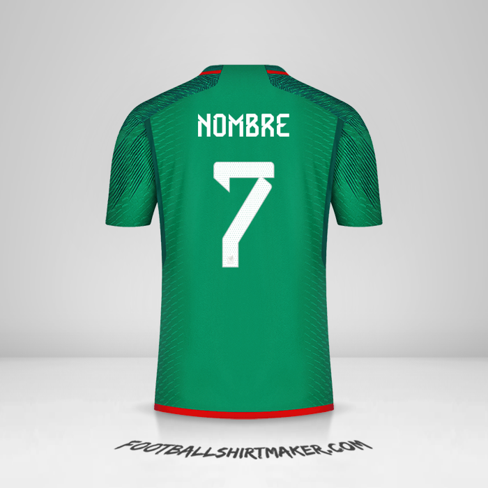 Jersey Mexico 2022 -  nombre - 7