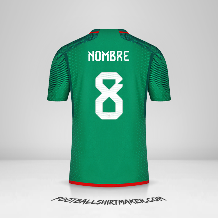 Jersey Mexico 2022 -  nombre - 8