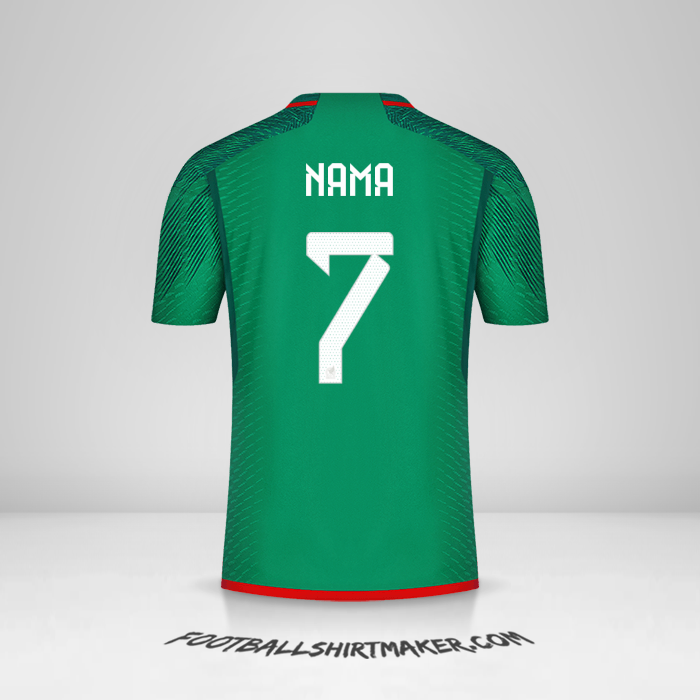 Jersey Meksiko 2022 -  nama - 7