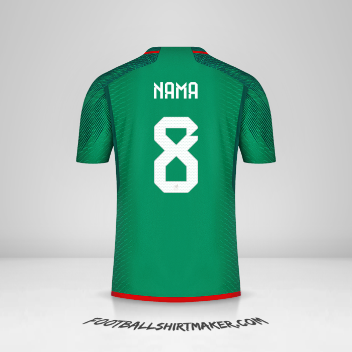 Jersey Meksiko 2022 -  nama - 8