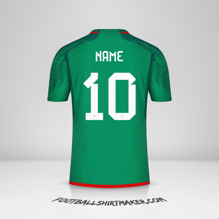 Shirt Mexico 2022 -  name - 10
