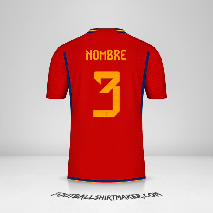 Camiseta España 2022 -  nombre - 3