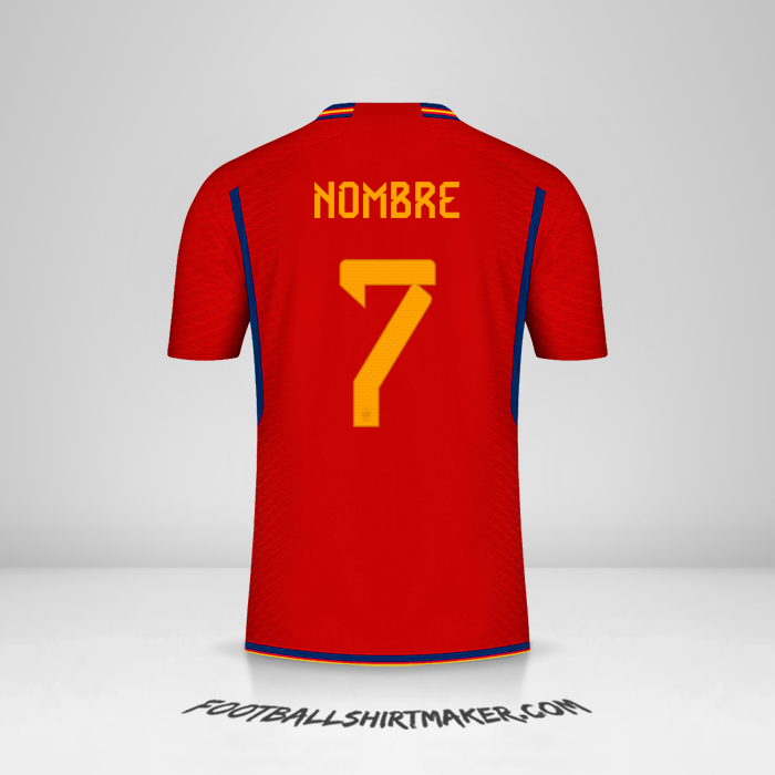 Jersey España 2022 -  nombre - 7