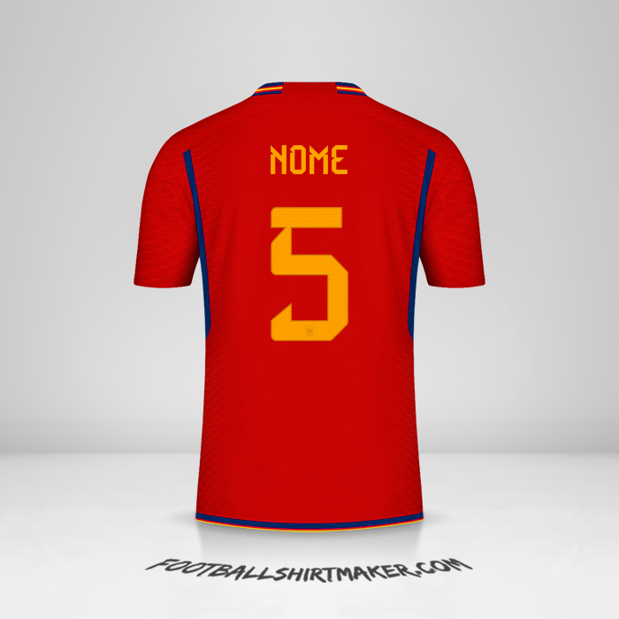 Maglia Spagna 2022 -  nome - 5