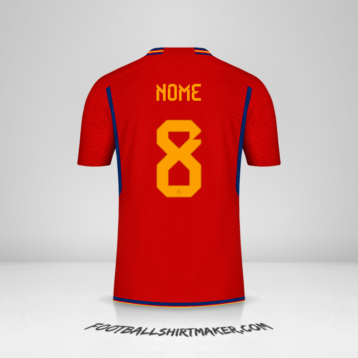 Camisa Espanha 2022 -  nome - 8