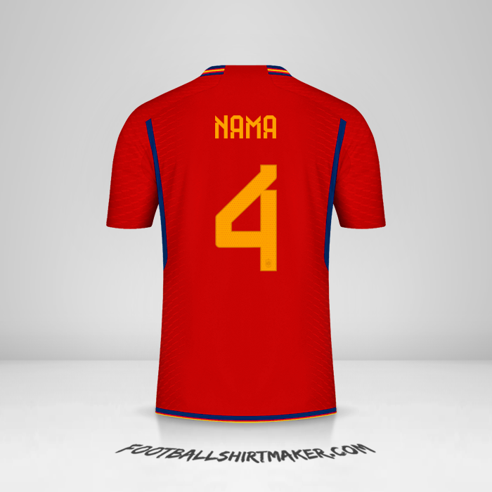 Jersey Spanyol 2022 -  nama - 4