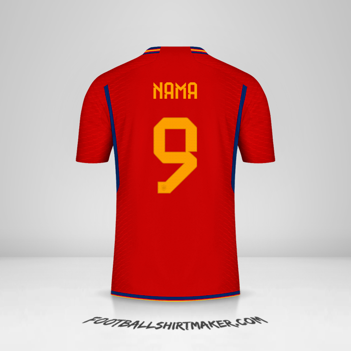 Jersey Spanyol 2022 -  nama - 9