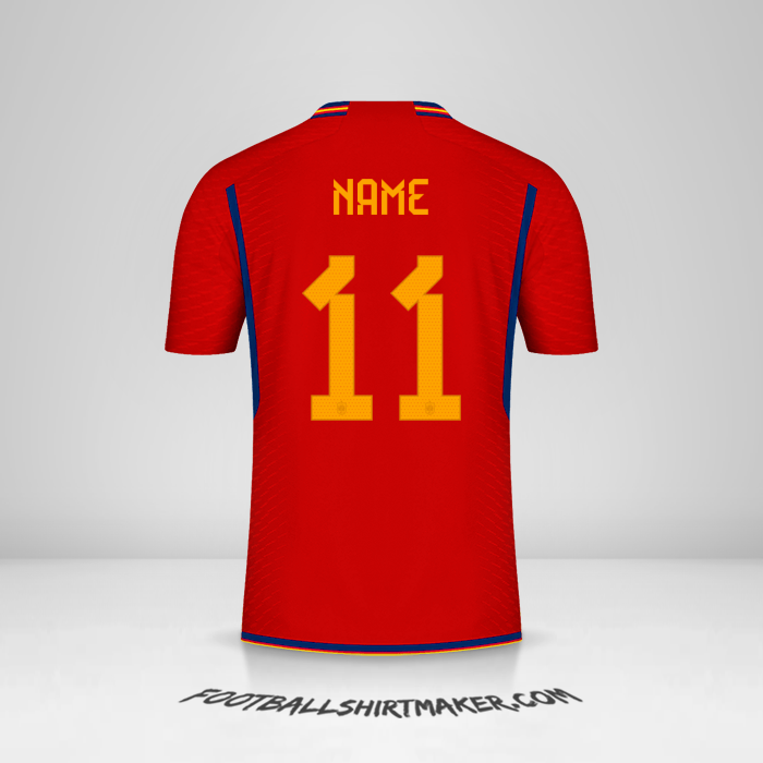 Shirt Spain 2022 -  name - 11