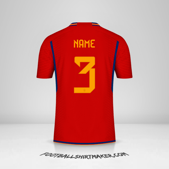 Shirt Spain 2022 -  name - 3