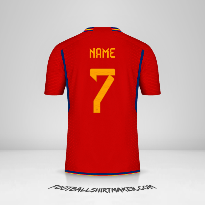 Shirt Spain 2022 -  name - 7