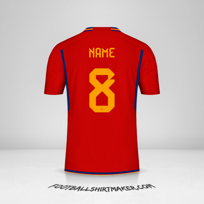 Trikot Spanien 2022 -  name - 8