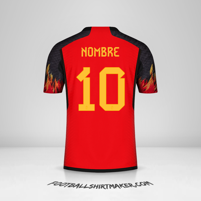 Jersey Belgica 2022 -  nombre - 10
