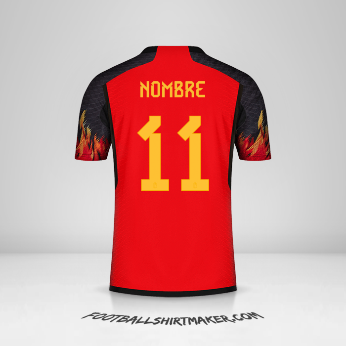 Jersey Belgica 2022 -  nombre - 11