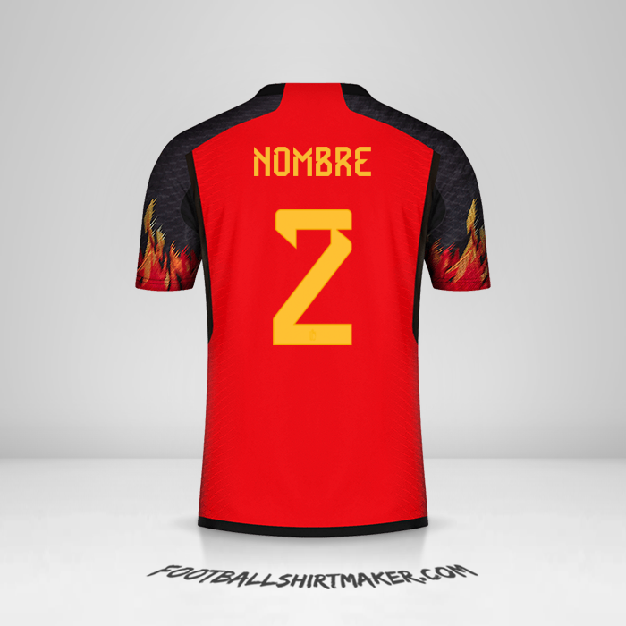 Jersey Belgica 2022 -  nombre - 2