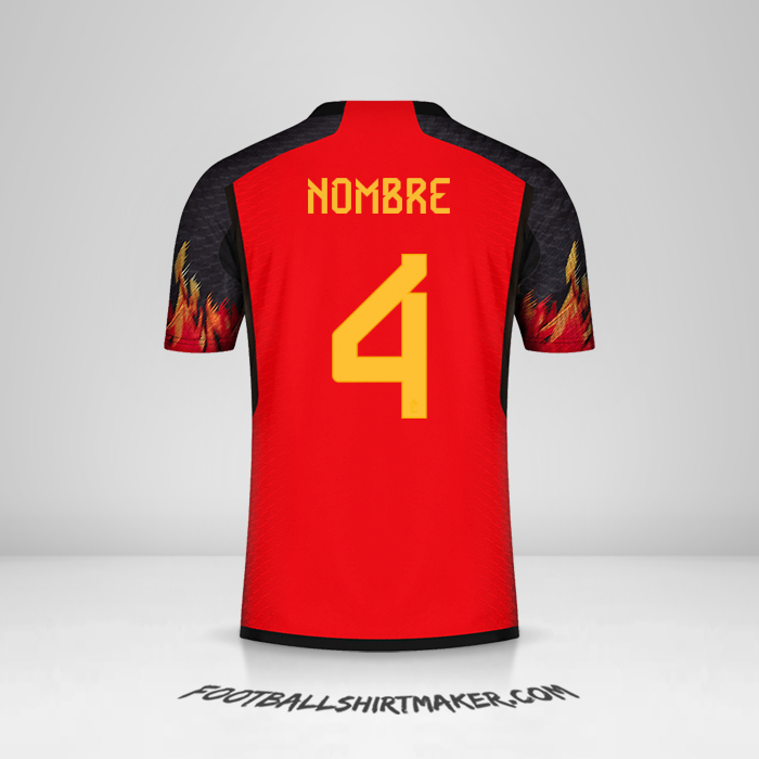 Jersey Belgica 2022 -  nombre - 4