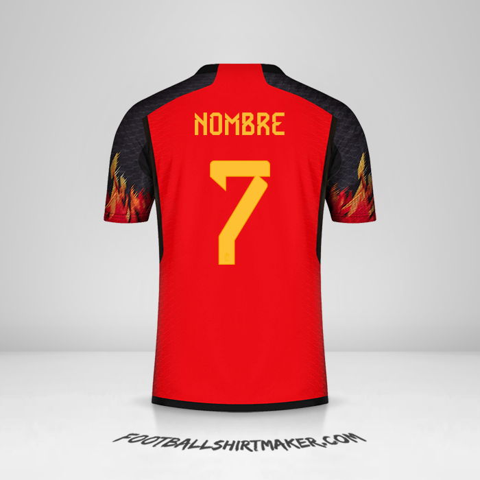 Jersey Belgica 2022 -  nombre - 7