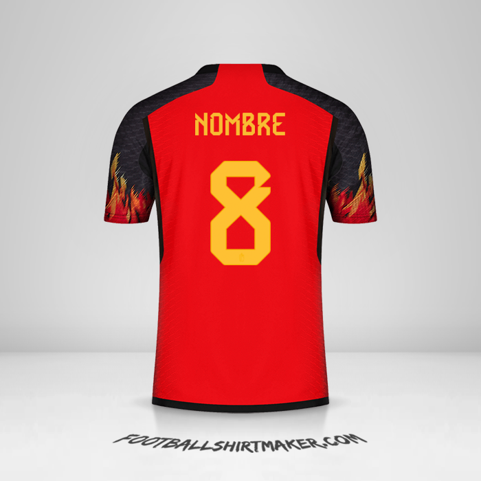 Jersey Belgica 2022 -  nombre - 8