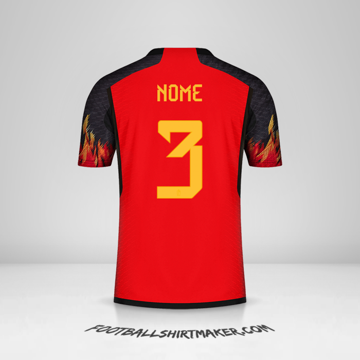 Camisa Bélgica 2022 -  nome - 3