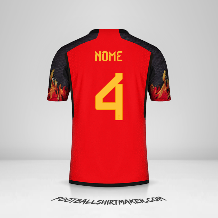 Maglia Belgio 2022 -  nome - 4