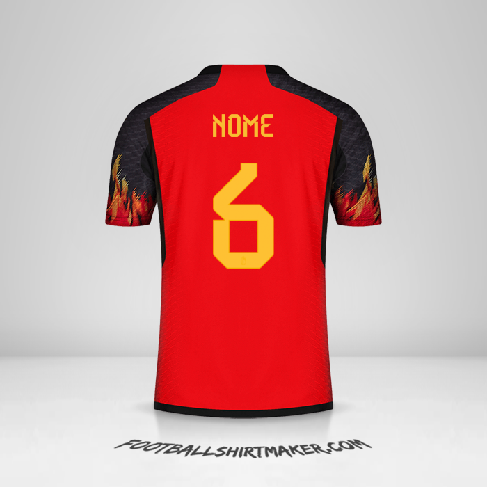 Camisola Bélgica 2022 -  nome - 6