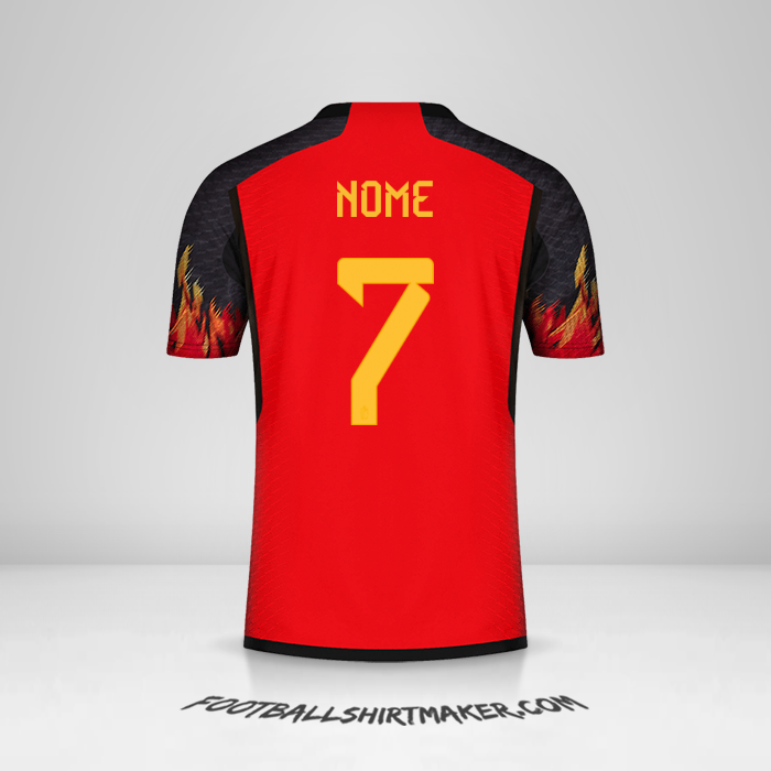 Maglia Belgio 2022 -  nome - 7