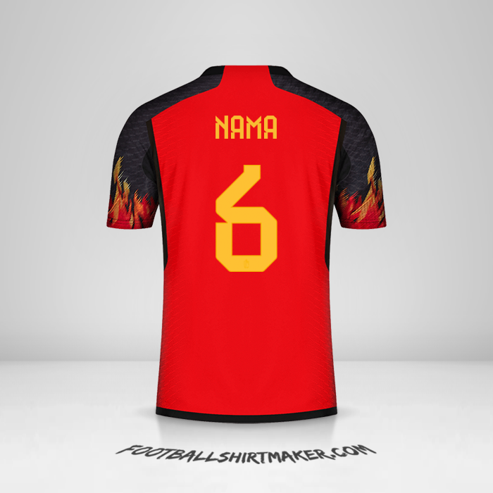 Jersey Belgia 2022 -  nama - 6
