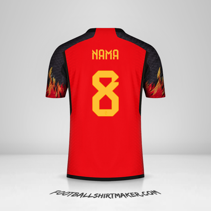Jersey Belgia 2022 -  nama - 8