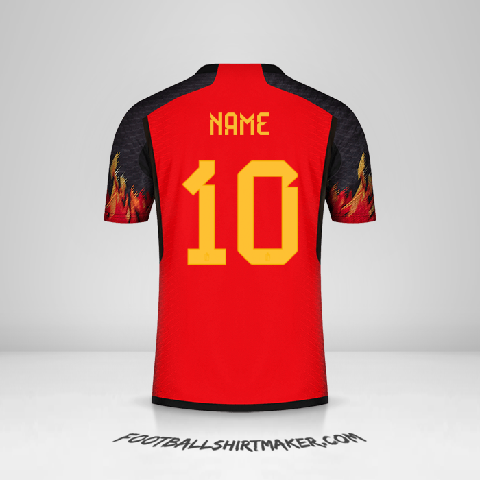 Shirt Belgium 2022 -  name - 10