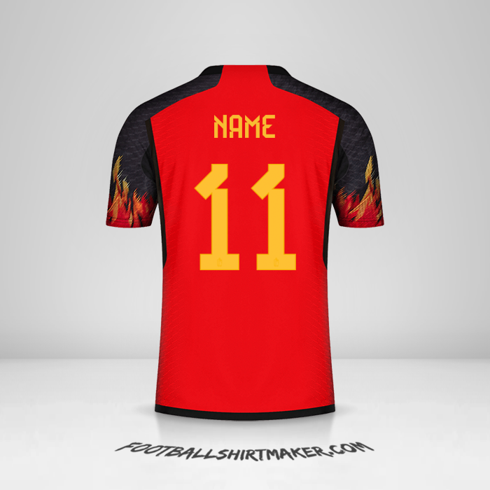 Shirt Belgium 2022 -  name - 11